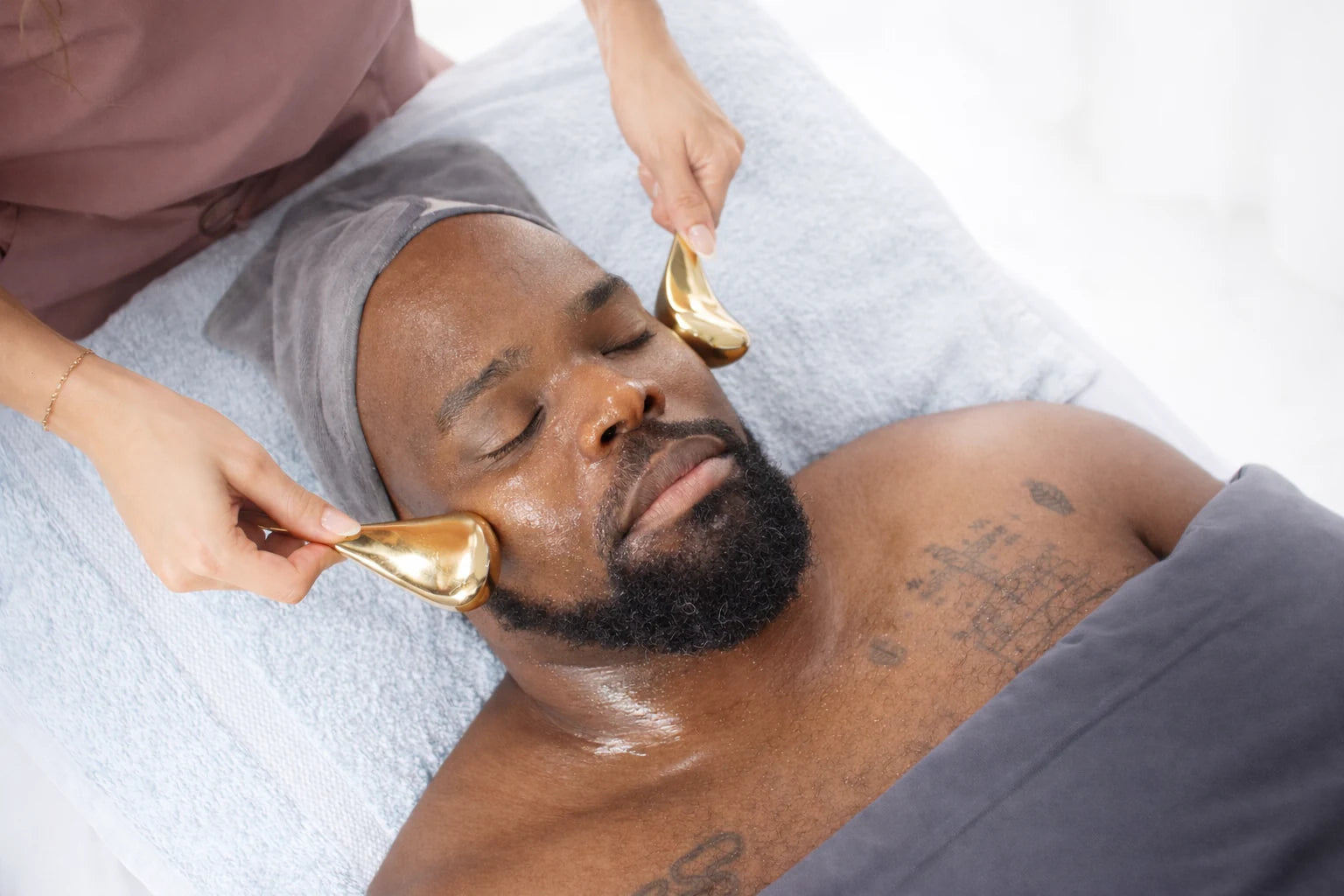 Men’s facial treatment